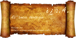 Álmos Andrea névjegykártya
